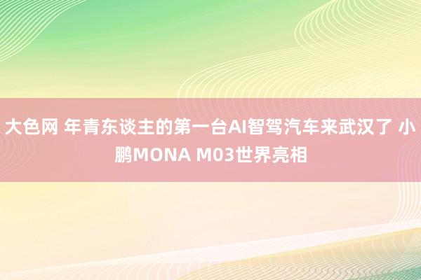 大色网 年青东谈主的第一台AI智驾汽车来武汉了 小鹏MONA M03世界亮相