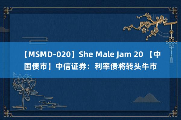 【MSMD-020】She Male Jam 20 【中国债市】中信证券：利率债将转头牛市