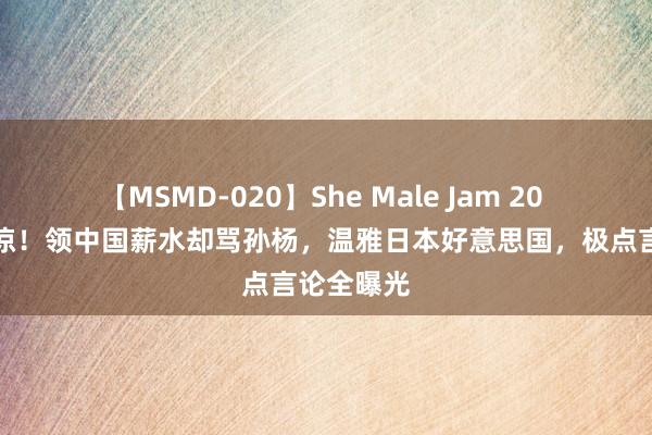 【MSMD-020】She Male Jam 20 袁主任凉凉！领中国薪水却骂孙杨，温雅日本好意思国，极点言论全曝光