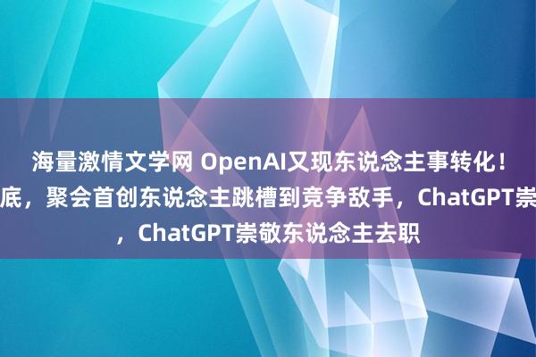 海量激情文学网 OpenAI又现东说念主事转化！总裁要放假到年底，聚会首创东说念主跳槽到竞争敌手，ChatGPT崇敬东说念主去职