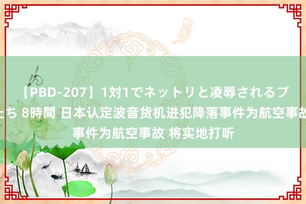 【PBD-207】1対1でネットリと凌辱されるプレミア女優たち 8時間 日本认定波音货机进犯降落事件为航空事故 将实地打听