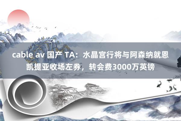 cable av 国产 TA：水晶宫行将与阿森纳就恩凯提亚收场左券，转会费3000万英镑